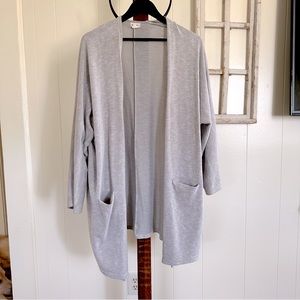 Grey Long Cardigan